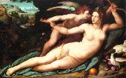 ALLORI Alessandro Venus and Cupid oil